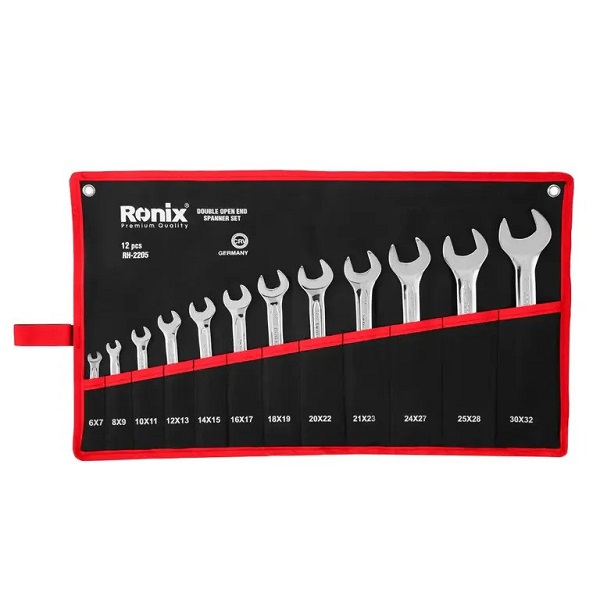 مجموعه 12 عددی آچار دوسر تخت رونیکس RH-2205